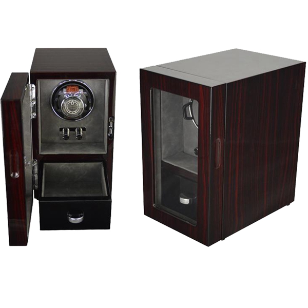 Wooden watch winder motor box